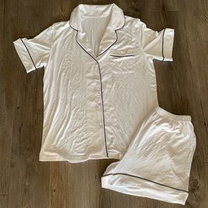 Bridal PJs / Bride PJs / White pjs shorts